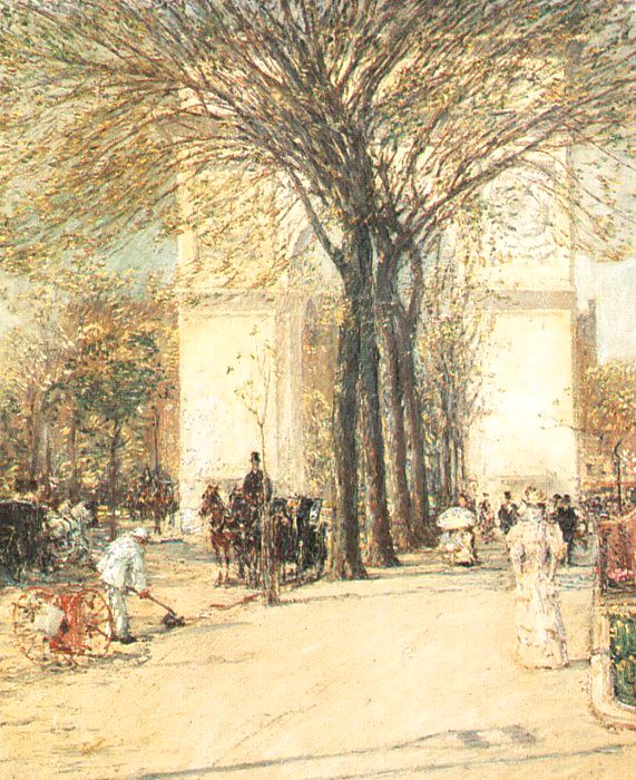 Childe Hassam Washington Arch in Spring